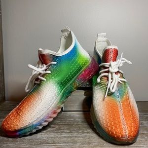 Wanted Comet-G Tie-Dye Mesh Sneakers (Girls, US 3)